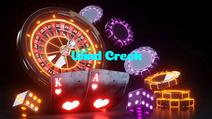 Wind Creek casino presented on mobile device in Pakistan with slots and live games